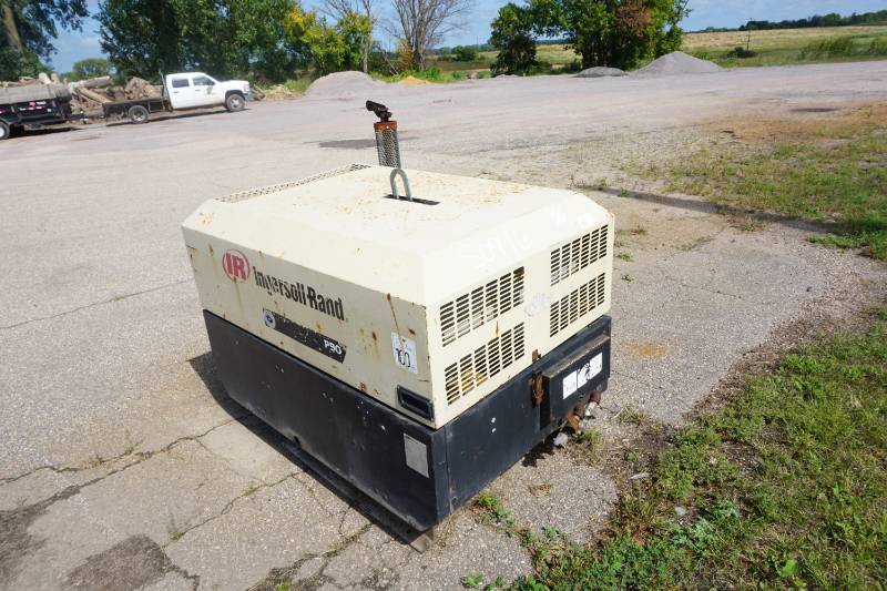 lot 10 image: 2003 Ingersoll Rand Model P90 SkidDeckTruck Bed Mount Diesel Air Compressor RESERVE IS $3,750.00