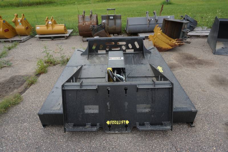 lot 22 image: Universal Mount Bobcat Skid Loader Skid Steer 72 Brush CutterBrush Hog With Push Bar
