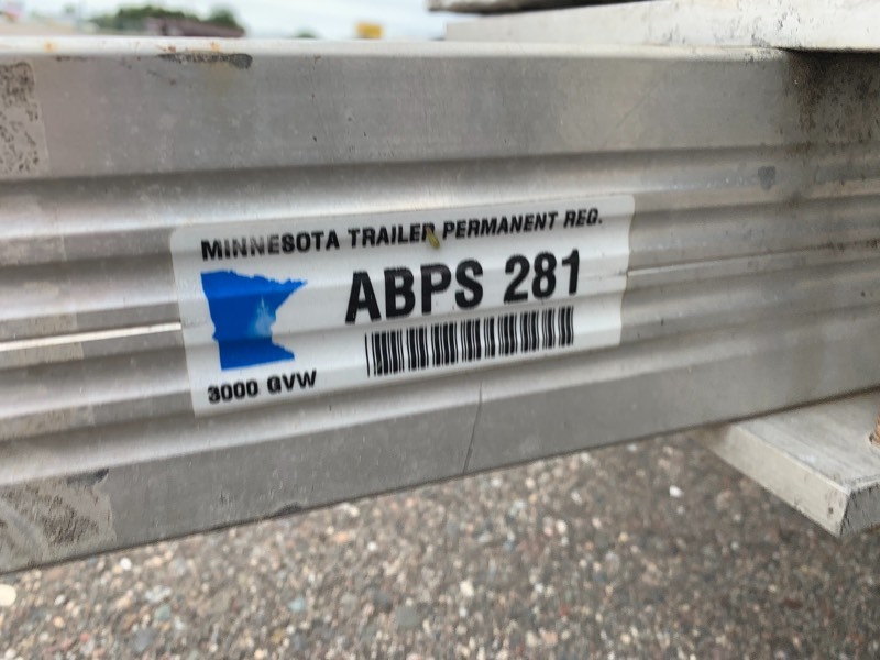 lot 3 image: 2004 NEWMANS SLEDBED ATV TRAILER