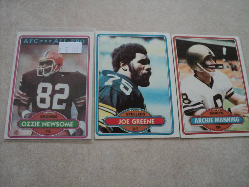 lot 77 image: 1980 Topps Football Star Cards...