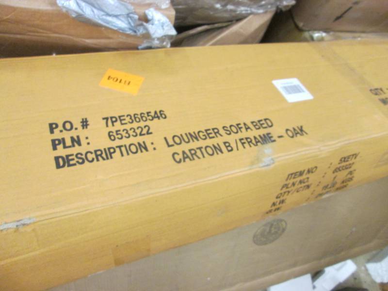 lot 34 image: Lounger Sofa Bed Frame only, no cus...