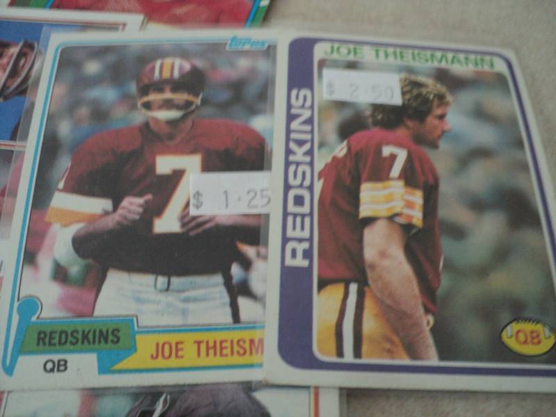 lot 62 image: 30 Joe Theismann Cards...