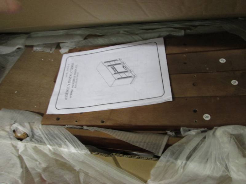 lot 63 image: Bookshelf Fireplace Cabinet only- n...