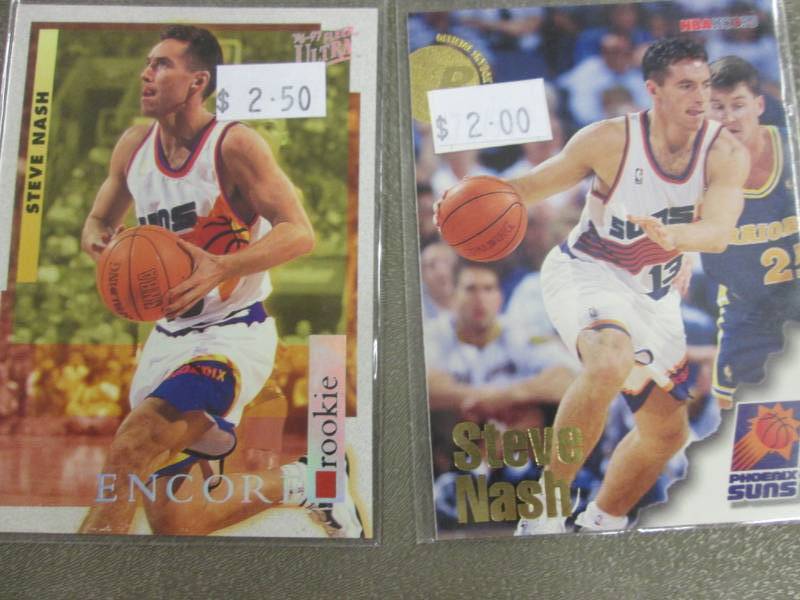 lot 8 image: 40 Steve Nash Cards