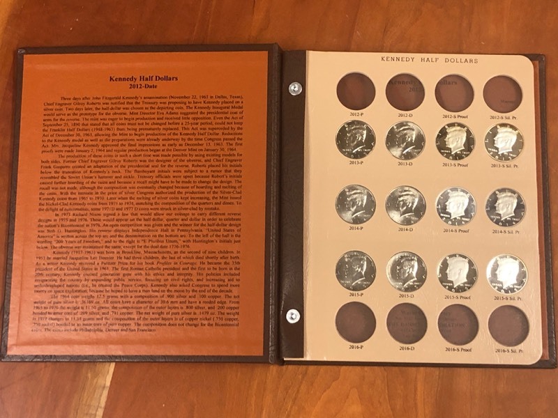 lot 6 image: Kennedy 2012 & Up Half Dollars Coin...