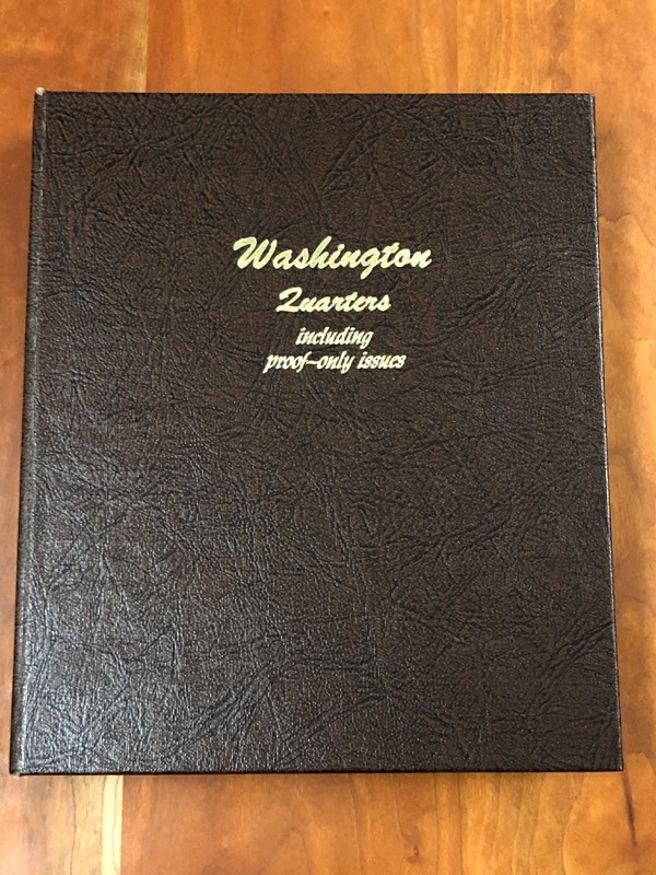 lot 10 image: Washington Quarters Book With Assorted Wash...