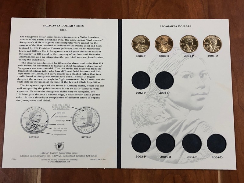 lot 11 image: Sacagawea Dollars 2000 & Up Dollar Coins