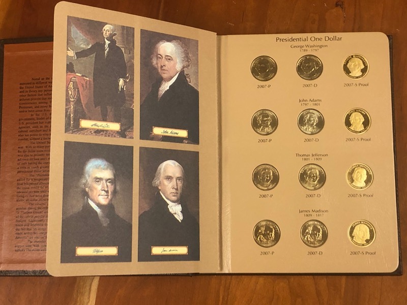 lot 2 image: U.S. Presidential One-Dollar Coin B...