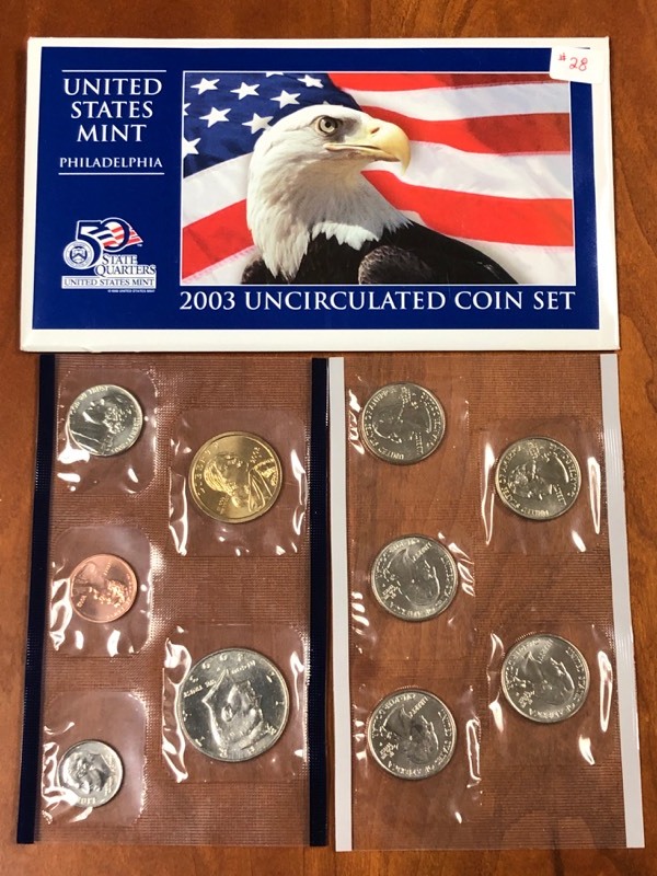 lot 28 image: 2003 U.S. Mint Uncirculated Denver ...