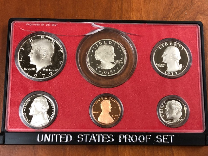 lot 43 image: 1979 U.S Proof Set, 6-Coin Set With...
