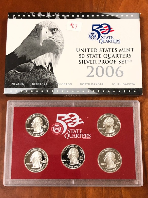 lot 67 image: 2006 U.S. Mint 50-State Quarters We...