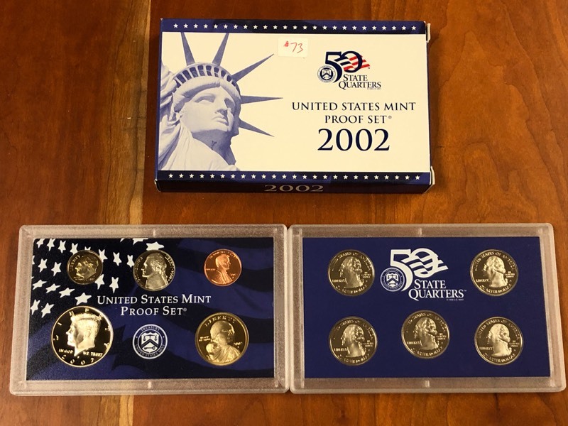 lot 73 image: 2002 U.S. Mint 50-State Quarters Pr...