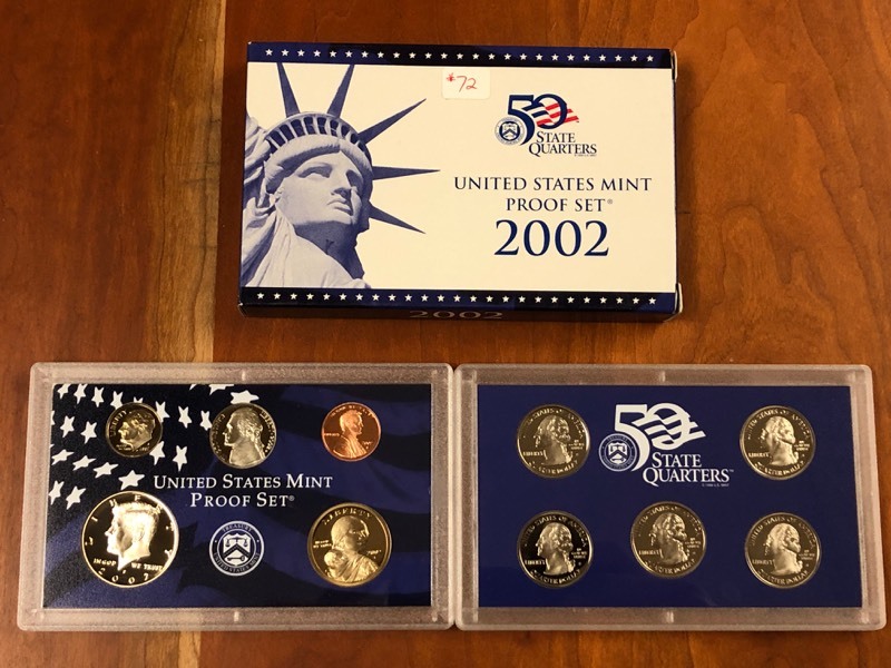 lot 72 image: 2002 U.S. Mint 50-State Quarters Pr...