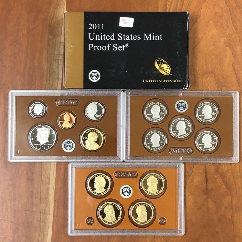 lot 85 image: 2011 U.S. Mint Proof Set 5-Coin Se...