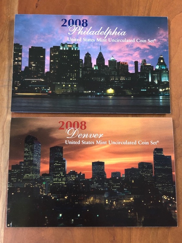 lot 98 image: 2008 U.S. Mint Uncirculated P & D M...