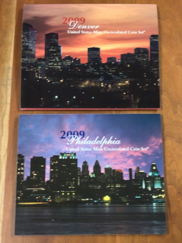 lot 100 image: 2009 U.S. Mint Uncirculated P & D M...