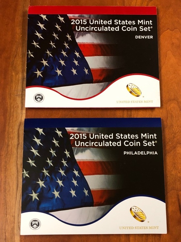 lot 108 image: 2015 U.S. Mint Uncirculated P & D M...