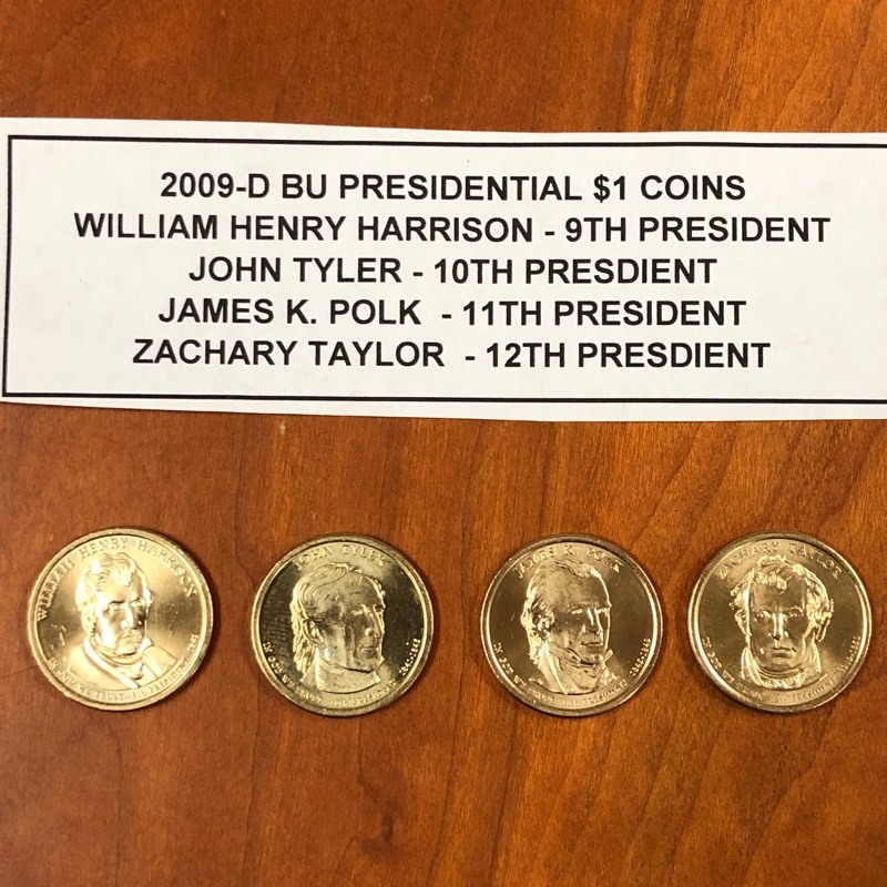 lot 121 image: 2009-D BU Presidential $1 Coins ...