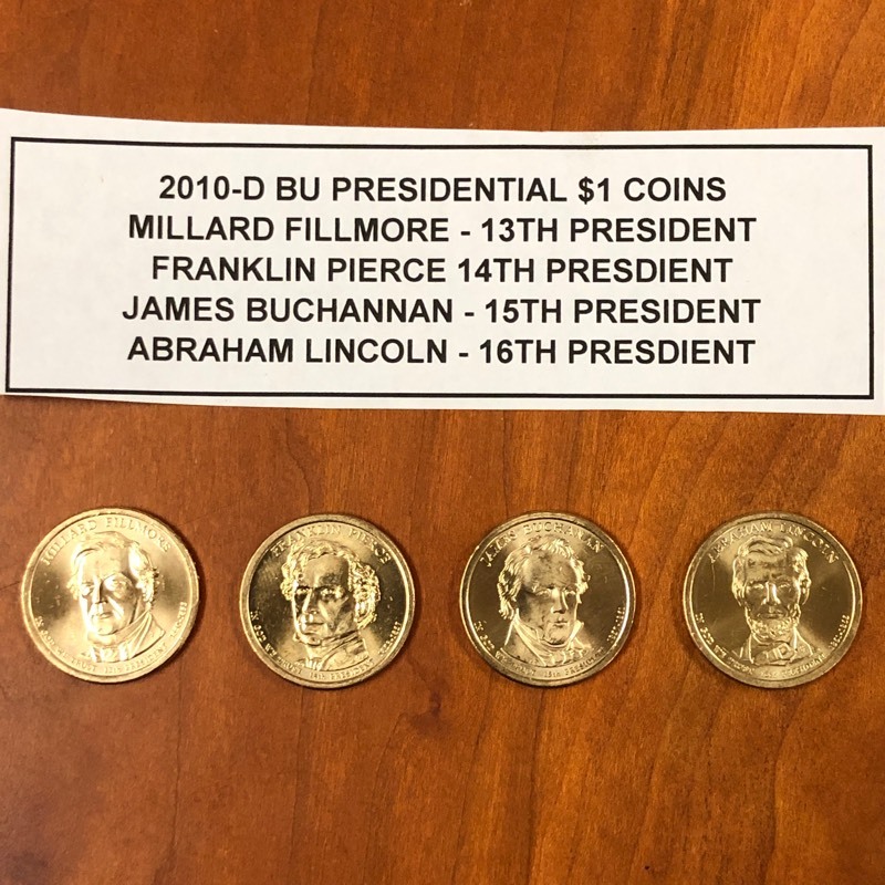lot 122 image: 2010-D BU Presidential $1-Coins ...