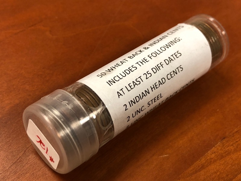 lot 126 image: (1) Roll Of Wheat Back & Indian Hea...