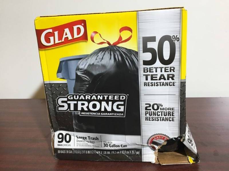 lot 75 image: Glad Large Drawstring Bags