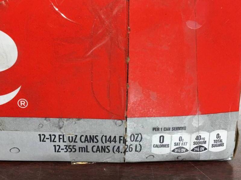 lot 144 image: Diet Coke