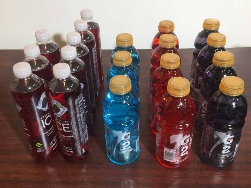 lot 104 image: Sparkling Ice and G2 Gatorade