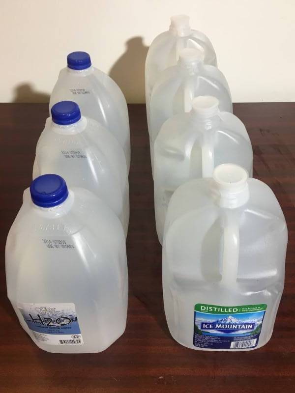 lot 105 image: Drinking and Distilled Water