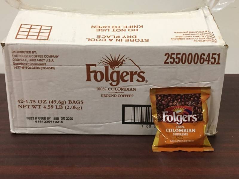 lot 117 image: Folgers Coffee