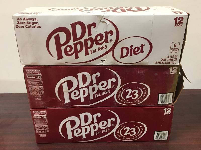 lot 120 image: Dr. Pepper and Diet Dr. Pepper