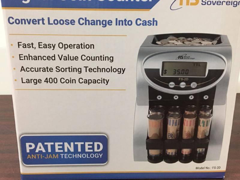lot 1 image: Digital Coin Counter