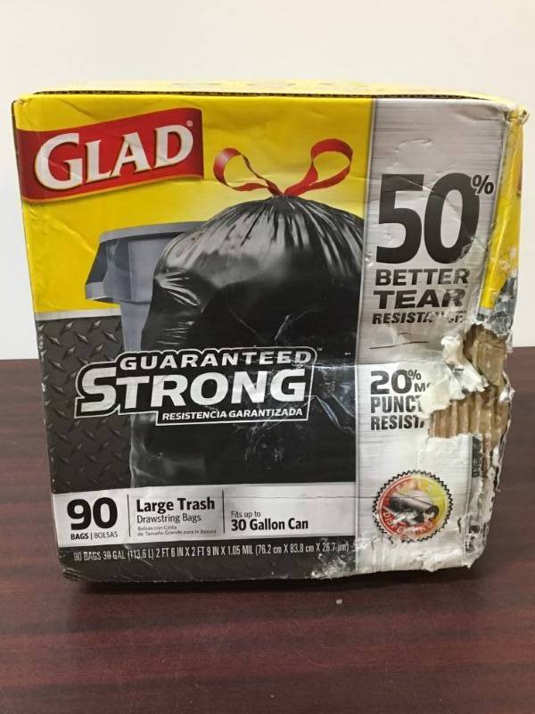 lot 100 image: Glad Large Trash Bags