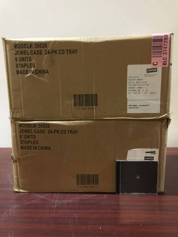 lot 139 image: CD  DVD Jewel Cases
