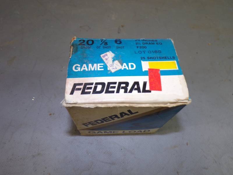 lot 29 image: 25 Rounds of Federal 20 Guage Shotgun Shells