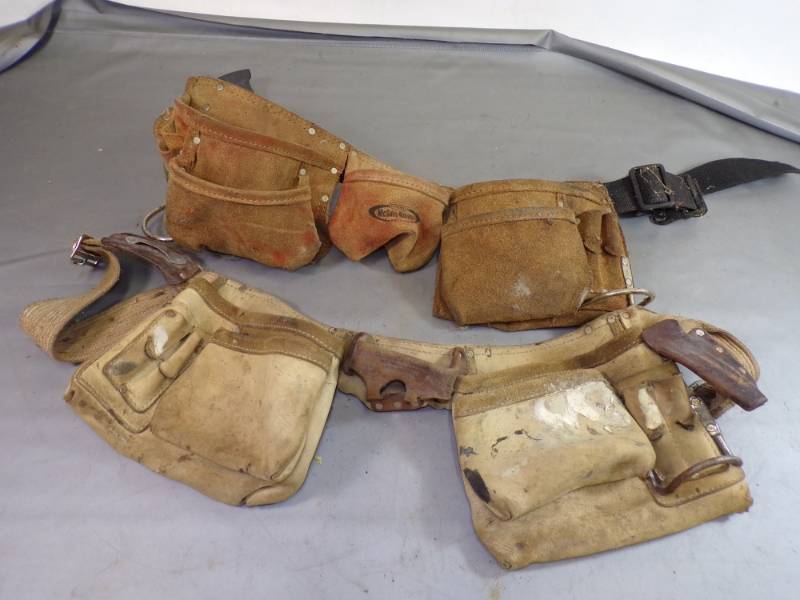 lot 128 image: Pair of Leather Tool Belts