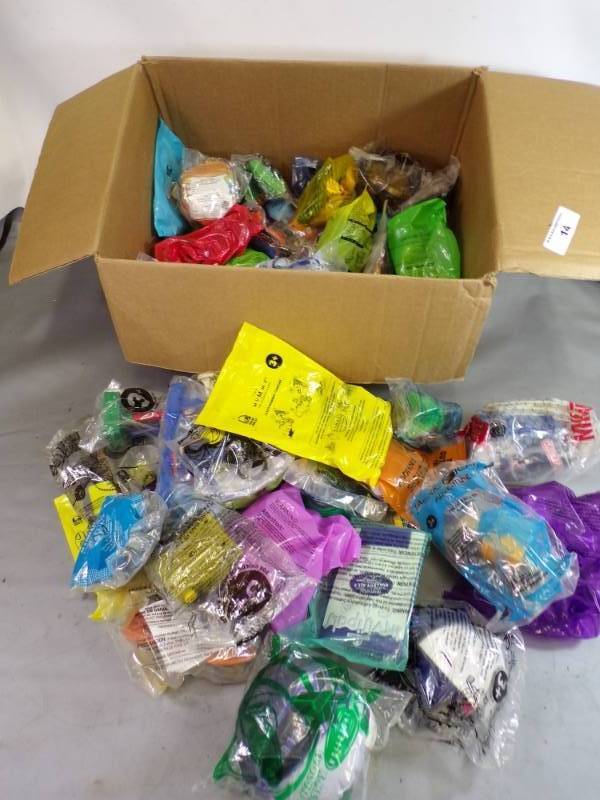 lot 14 image: Large Group of Early 2000s Happy Meal Fast Food Toys Unopened