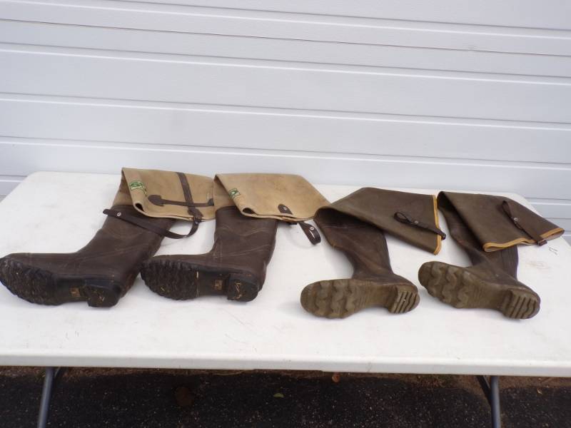 lot 71 image: Lacrosse and Gander Mountain Hip Waders 9 12 & 10
