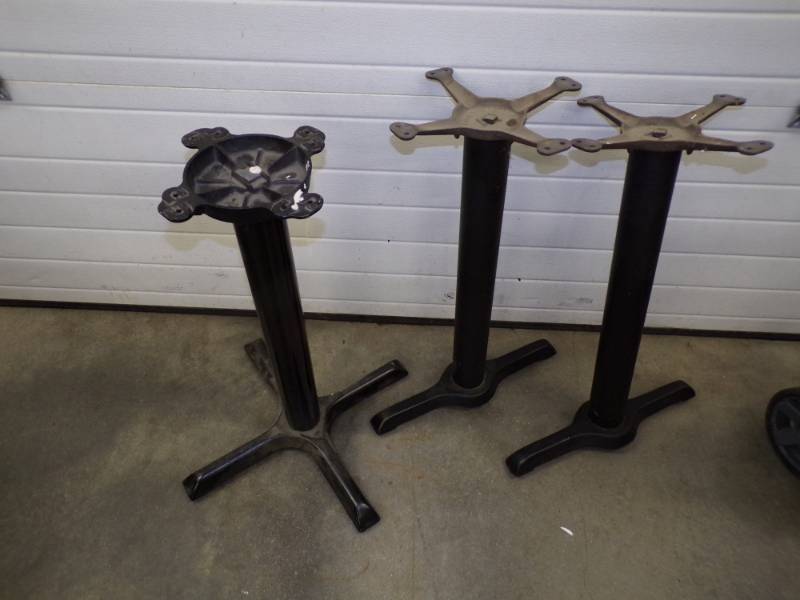 lot 151 image: Table Base Legs, One Single and  a Double