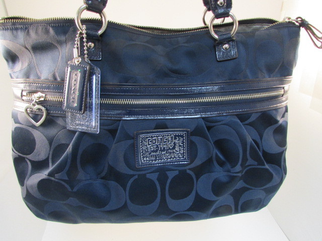 blue coach purse