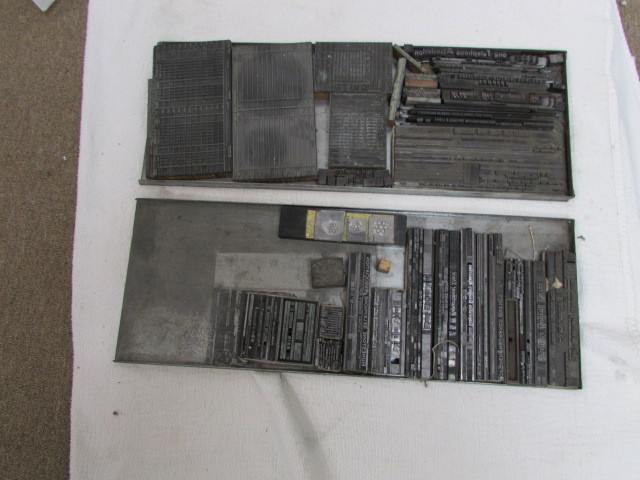 lot 40 image: Printing Press Typeset