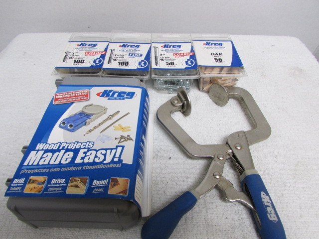 lot 56 image: Kreg Woodworking Jig Jr and Accessories
