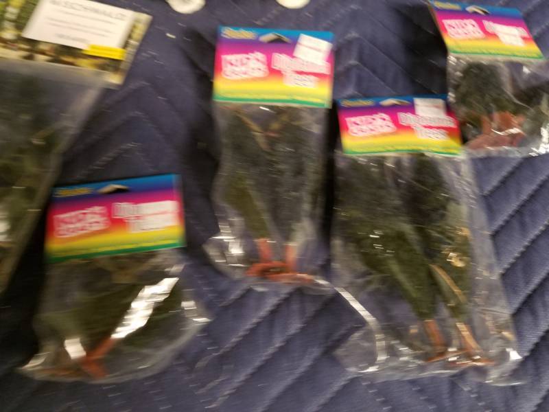 lot 9 image: Model Train Exhibit Accessories-Trees, Turf and More