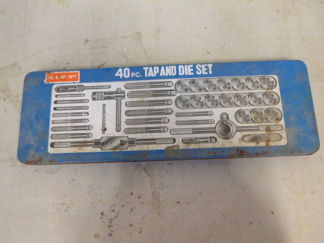 lot 32 image: NC & NF NPT 40 Piece Tap and Die Set