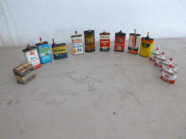 lot 37 image: Vintage Oil Cans and Tins