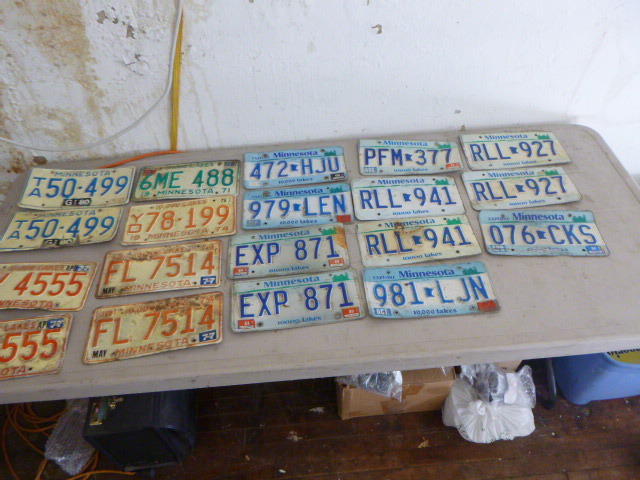lot 39 image: 19 Minnesota License Plates