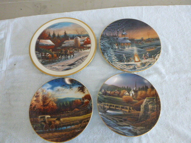 lot 47 image: 4 Terry Redlin Collector Plates