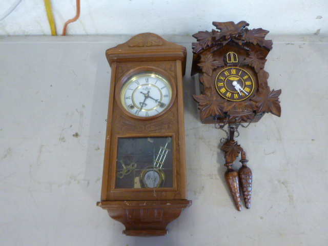 lot 73 image: 2 Wall Clocks