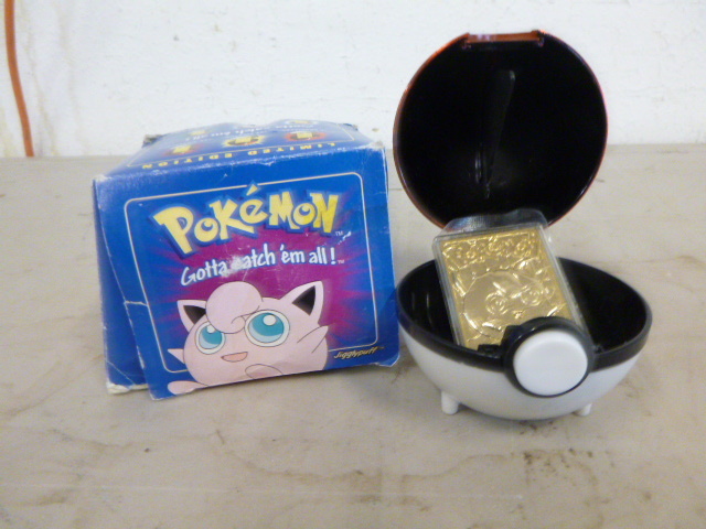lot 83 image: Pokemon Gotta Catch em All 23 Karat Gold-Plated Trading Card