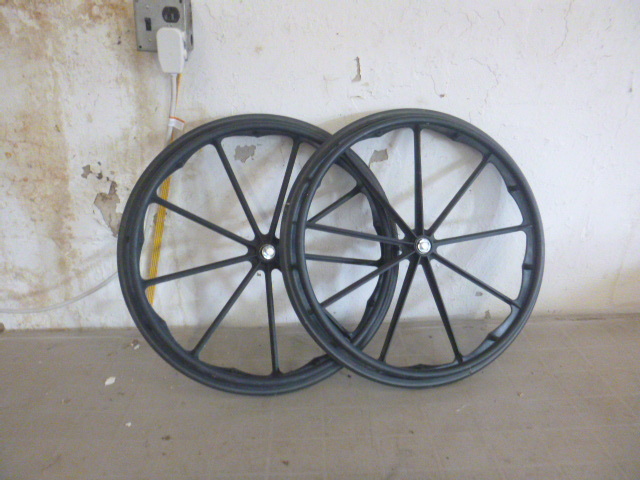lot 124 image: Pair of Wheel Chair Wheels