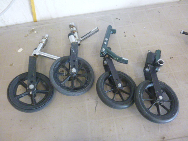 lot 129 image: 2 Sets of Wheel Chair Wheels
